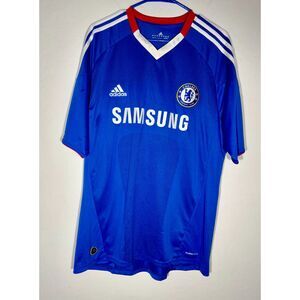 Adidas Chelsea FC Jersey Large Blue Samsung Climacool Soccer Football Shirt